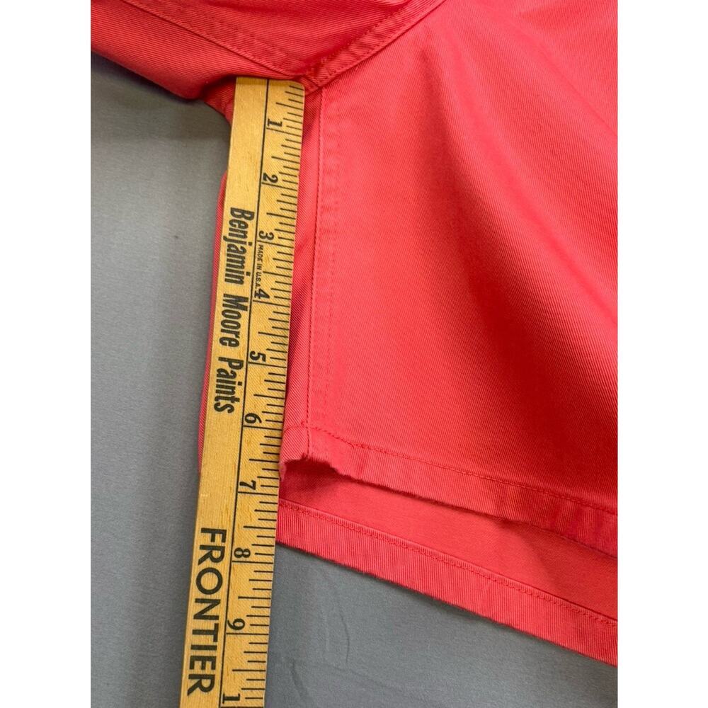 L.L. Bean Women's Shorts Size 14 Regular Coral Red Cotton Twill Chino Flat Front - Picture 8 of 8